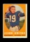 1958 Topps Football Card #22 Hall of Famer John Unitas Baltimore Colts. Dam