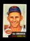 1953 Topps Baseball Card Double Print #7 Bob Borkowski Cincinnati Reds. EX