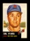 1953 Topps Baseball Card Short Print #11 Sal Yvars New York Giants. EX to E