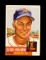 1953 Topps Baseball Card Short Print #32 Clyde Vollmer Boston Red Sox. EX t
