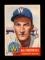 1953 Topps Baseball Card Double Print #108 Bob Porterfield Washington Senat