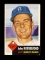 1953 Topps Baseball Card Double Print  #137 John Rutherford Brooklyn Dodger