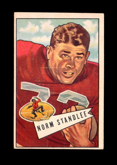 1952 Bowman Large Football Card #42 Norm Standlee San Francisco 49ers. EX t