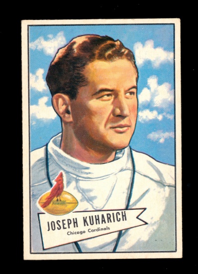 1952 Bowman Large ROOKIE Football Card #75 Joseph Kuharich COACH Chicago Ca