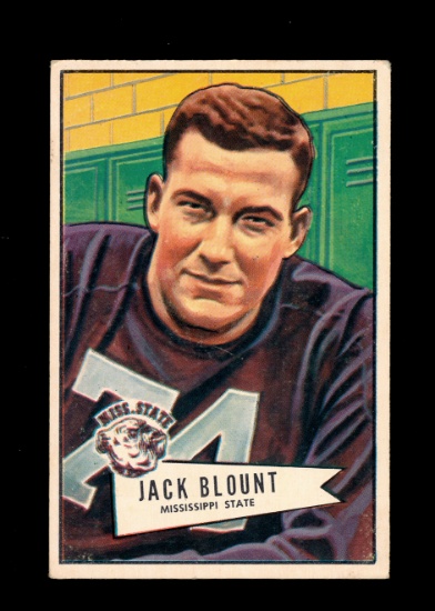1952 Bowman Large Football Card #80 Jack Carr Blount Philadephia Eagles. EX