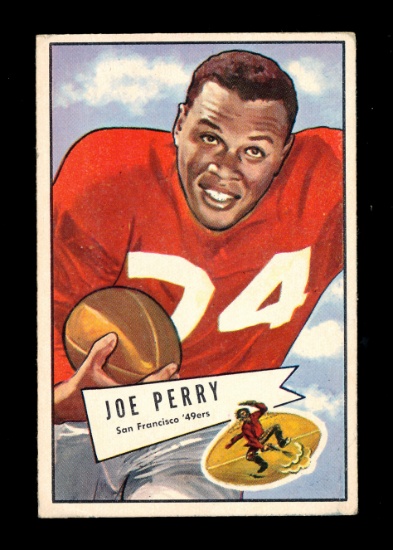 1952 Bowman Large Football Card #83 Hall Famer Joe Perry San Francisco 49er