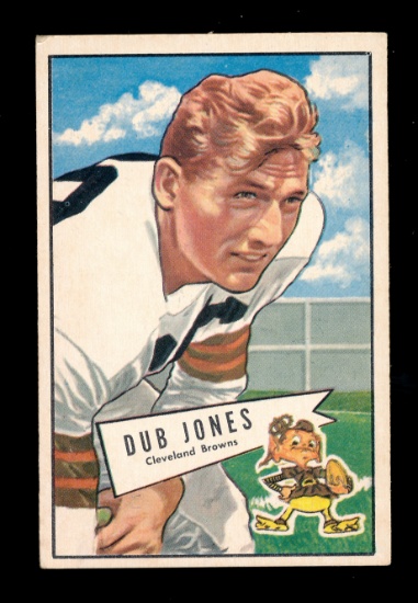 1952 Bowman Large Football Card #86 William "Dub" Jones Cleveland Browns. E