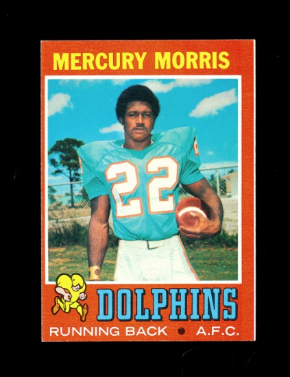 1971 Topps ROOKIE Football Card #91 Rookie Mercury Morris Miami Dolphins. E