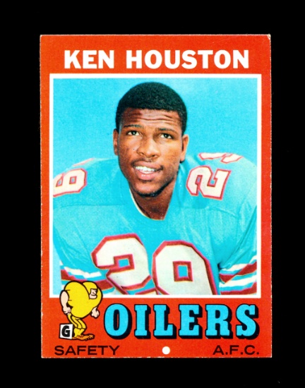 1971 Topps ROOKIE Football Card #113 Rookie Hall of Famer Ken Houston Houst