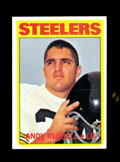 1972 Topps Football Card Scarce High Number #330 Andy Russell Pittsburgh St