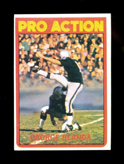 1972 Topps Football Card Scarce High Number #348 Hall of Famer George Bland