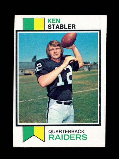 1973 Topps ROOKIE Football Card #487 Rookie Hall of Famer Ken Stabler Oakla