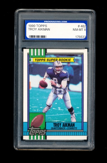 1990 Topps All Pro ROOKIE Football Card #482 Rookie Hall of Famer Troy Aikm