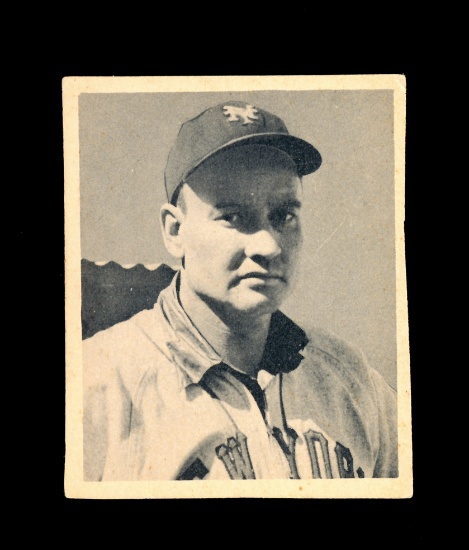 1948 Bowman Gum #9 Walker Cooper New York Giants. Looks To Be Trimmed VG-EX
