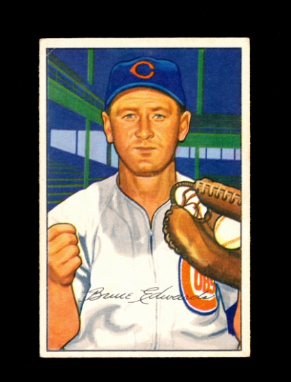 1952 Bowman Baseball Card #88 Bruce Edwards Chicago Cubs. EX to EX-MT+ Cond