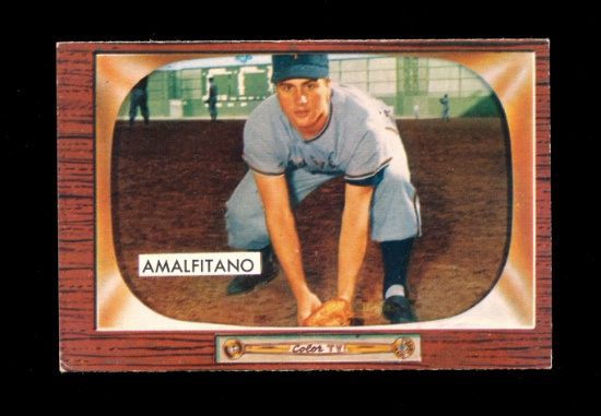 1955 Bowman ROOKIE Baseball Card #269 Rookie Joe Amalfitano New York Giants