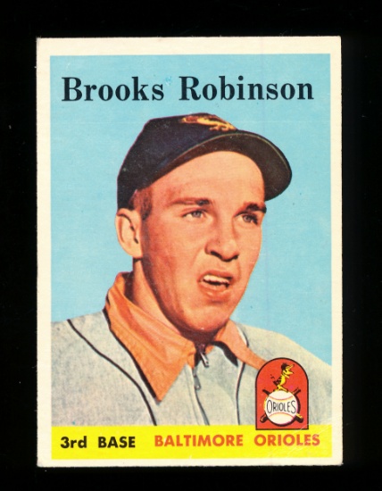 1958 Topps Baseball Card #307 Hallof Famer Brooks Robinson Baltimore Oriole