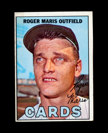 1967 Topps Baseball Card #45 Roger Maris St Louis Cardinals. EX to EX-MT+ C