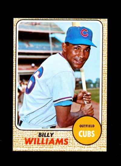 1968 Topps Baseball Card #37 Hall of Famer Billy Williams Chicago Cubs. EX-