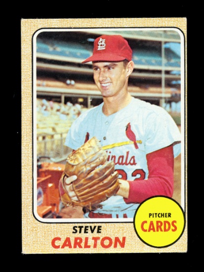 1968 Topps Baseball Card #408 Hall of Famer Steve Carlton St Louis Cardinal
