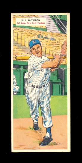 1955 Topps Double Header Baseball Card. #21 Bill Skowron New York Yankees a