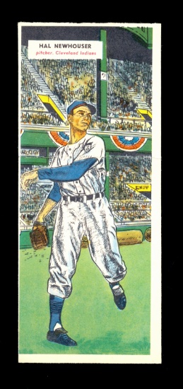 1955 Topps Double Header Baseball Card. #109 Hal Newhouser Cleveland Indian