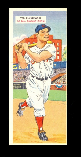 1955 Topps Double Header Baseball Card. #121 Ted Kluszewski Cincinnati Redl