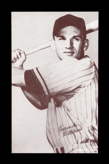 1947-1966 Baseball Exhibit Card Hall of Famer Harmon Killebrew (Batting Var