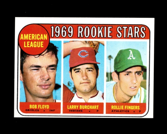 1969 Topps Baseball Card #597 American League Rookie Stars Fingers/Burchart