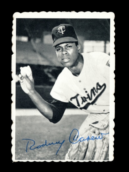 1969 Topps Deckle Edge Baseball Card #12 of 33 Hall of Famer Rod Carew Minn