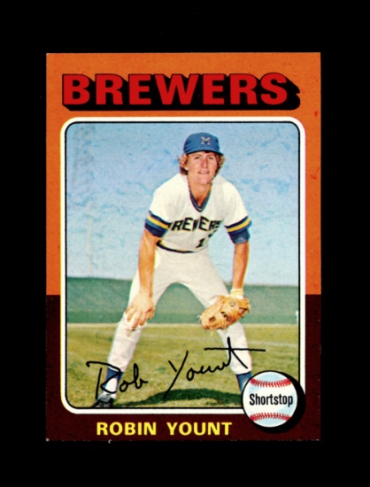 1975 Topps ROOKIE Baseball Card #223 Rookie Hall of Famer Robin Yount Milwa
