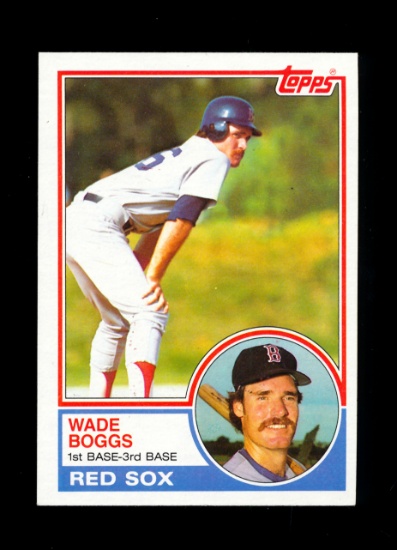 1983 Topps ROOKIE Baseball Card #498 Rookie Hall of Famer Wade Boggs Boston