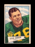 1952 Bowman Large Football Card #40 Steve Dowden Green Bay Packers. EX to E
