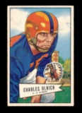 1952 Bowman Large Football Card #134 Charles Ulrich Chicago Cardinals. EX t