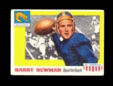1955 Topps All American Football Card #62 Harry Newman Michigan. Creased. V