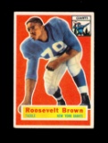 1956 Topps ROOKIE Football Card #41 Rookie Hall of Famer Roosevelt Brown Ne