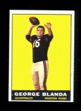 1961 Topps Football Card #145 Hall of Famer George Blanda Houston Oilers. E