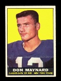 1961 Topps ROOKIE Football Card #150 Rookie Hall of Famer Don Maynard New Y