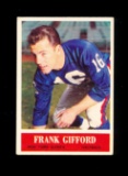 1964 Philadelphia Football Card #117 Hall of Famer Frank Gifford New York G