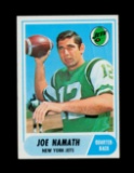 1968 Topps Football Card #65 Hall of Famer Joe Namath New York Jets. EX to