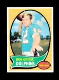 1970 Topps Football Card #10 Hall of Famer Bob Griese Miami Dolphins. Has C