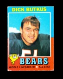 1971 Topps Football Card #25 Hall of Famer Dick Butkus Chicago Bears. VG-EX