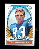 1972 Topps Football Card Scarce High Number All Pro #281 Hall of Famer Ted