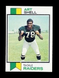 1973 Topps ROOKIE Football Card #77 Rookie Hall of Famer Art Shell Oaklnd R