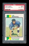 1973 Topps Football Card #406 Jim Marshall Minnesota Vikings. Graded PSA EX