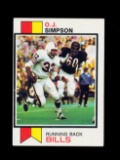 1973 Topps Football Card #500 Hall of Famer O.J. Simpson Bufflo Bills. EX-M