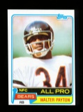 1981 Topps Football Card #400 Hall of Famer Walter Payton Chicago Bears. EX