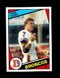 1984 Topps ROOKIE Football Card #63 Rookie Hall of Famer John Elway Denver