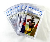 (9) Misc Graded Edge Football Cards