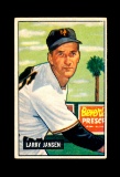 1951 Bowman Baseball Card #162 Larry Jansen New York Giants. EX to EX-MT+ C